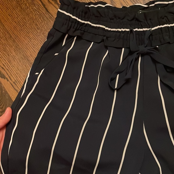 Zara navy blue and white striped dress pants size S - Picture 3 of 6
